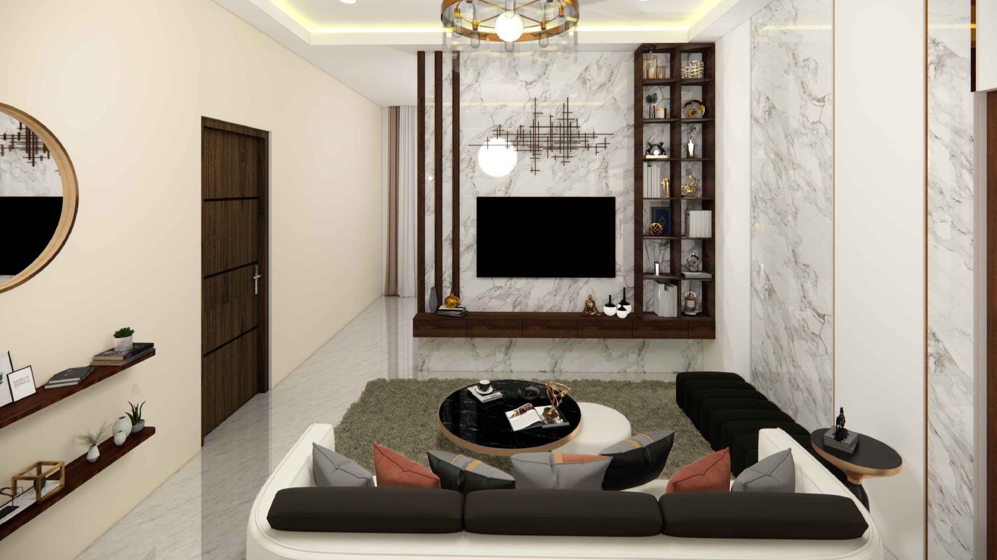 Interior Ruang Keluarga dan Ruang Makan Ibu Ratih – Yogyakarta