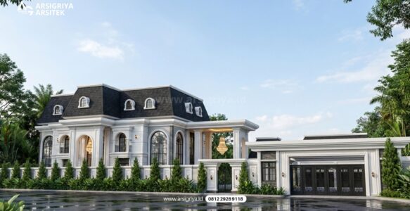 Jasa Arsitek Banten – Desain Rumah Mewah Klasik Prancisere​