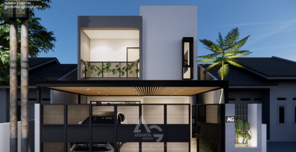 Desain Interior Rumah Modern Minimalis Ibu Nunu Yogyakarta