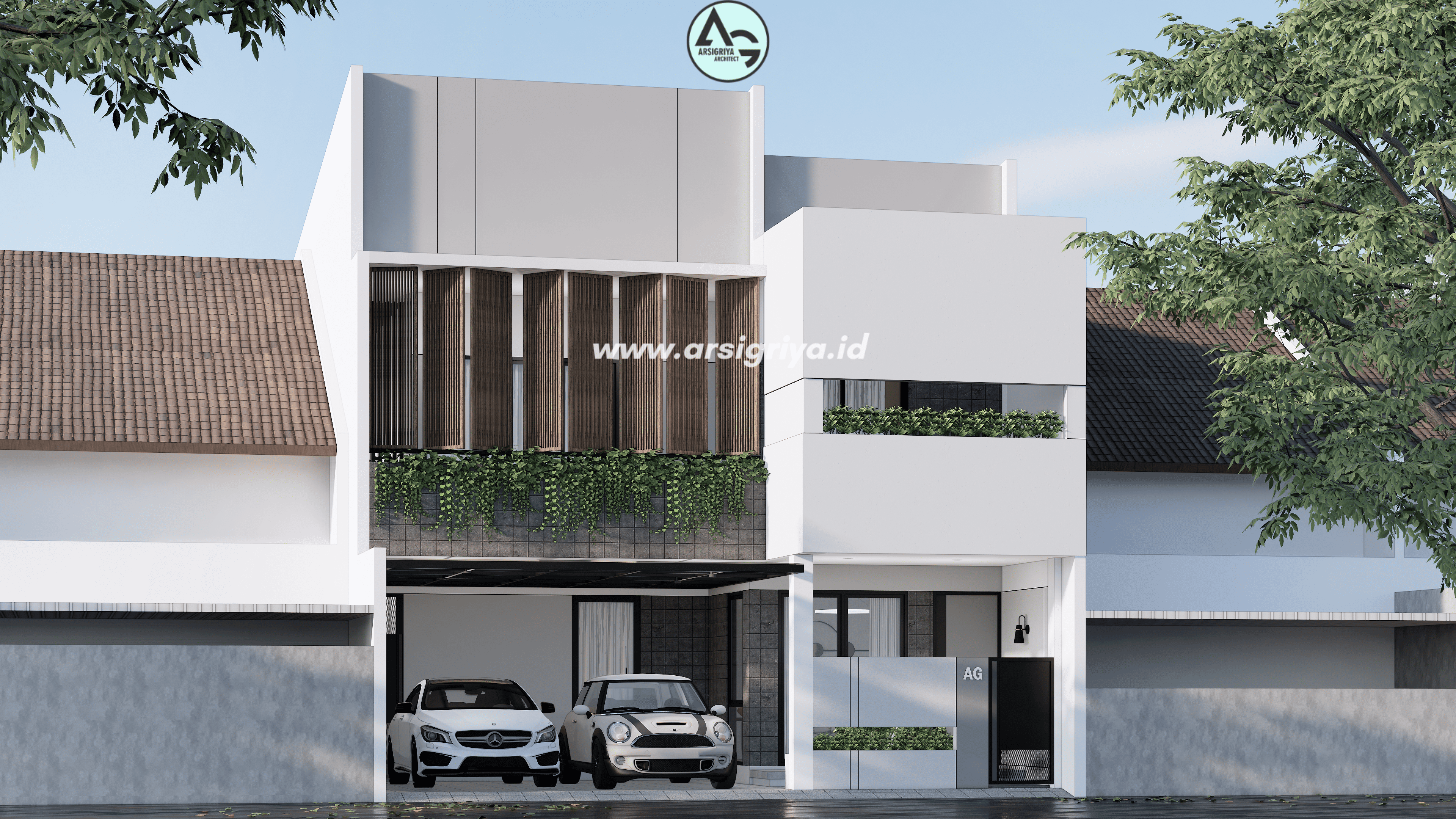 Rumah 2 Lantai Minimalis Modern-Bapak Aldi, Jakarta