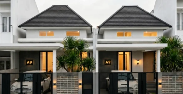 Desain Rumah Twin di Sleman – Modern Tropis