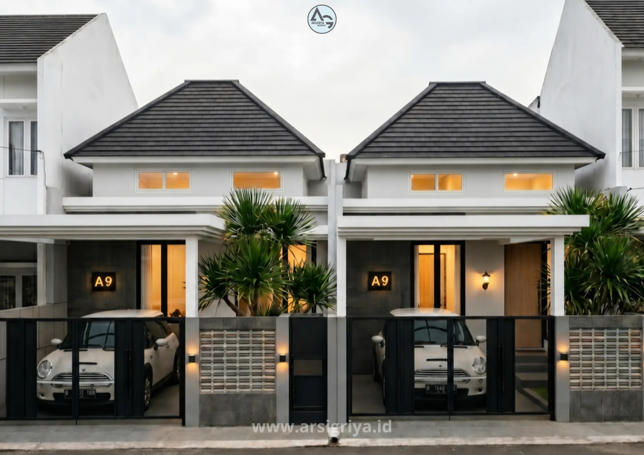 Desain Rumah Twin di Sleman – Modern Tropis