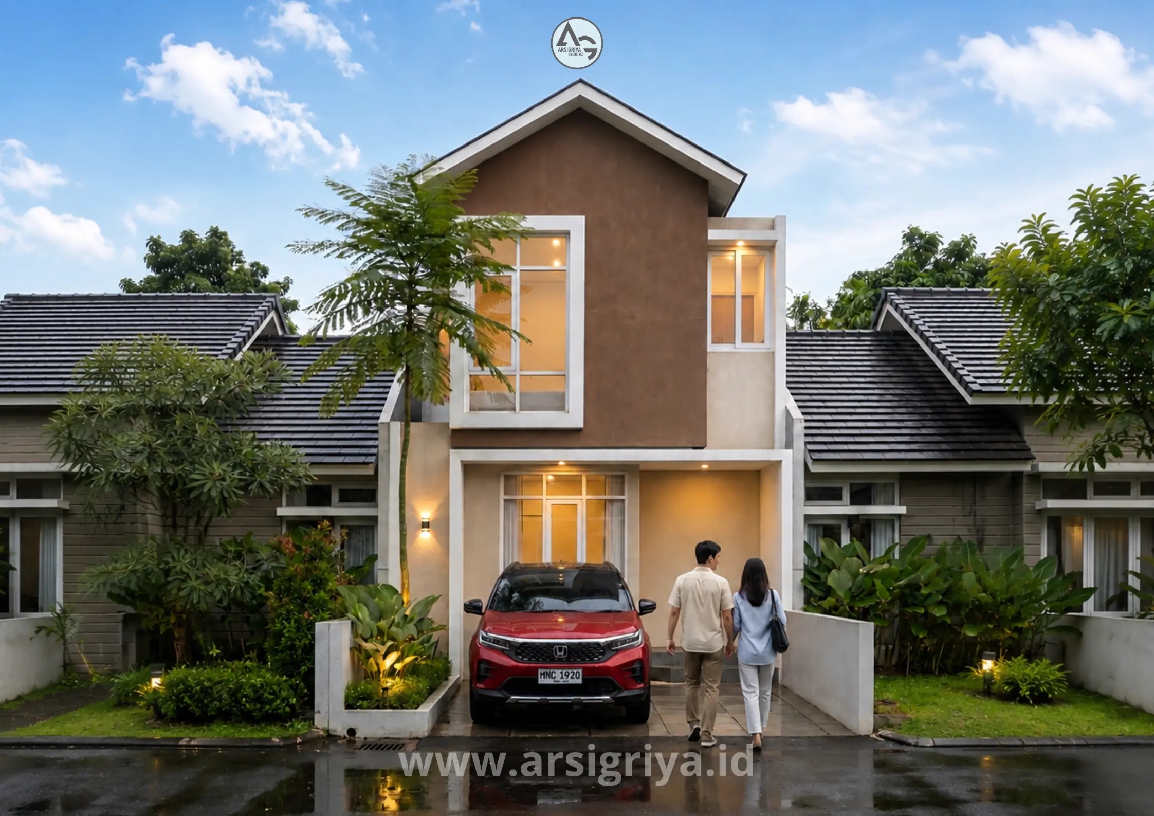 Jasa Desain Depok – Rumah Tinggal 2 Lantai – Modern Minimalis